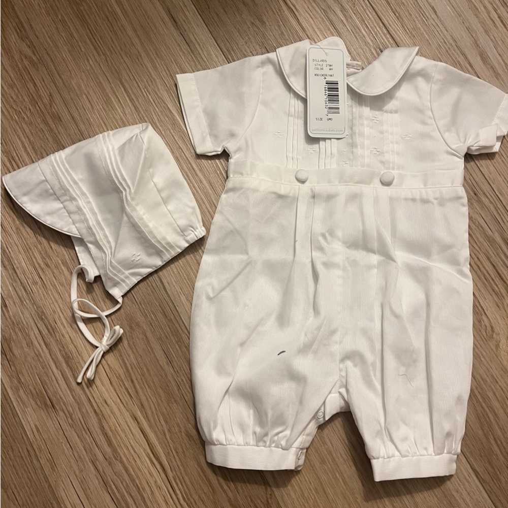 NWT - baby boy baptism / christening outfit set - Dillards